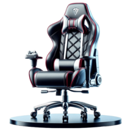 a gaming chair on a white background