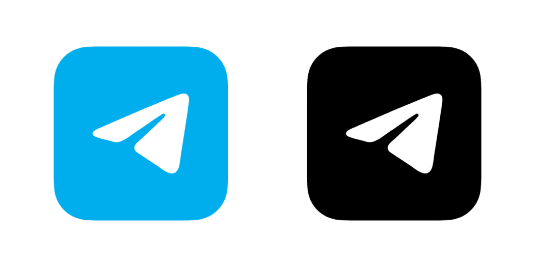 a black and blue icon with an arrow