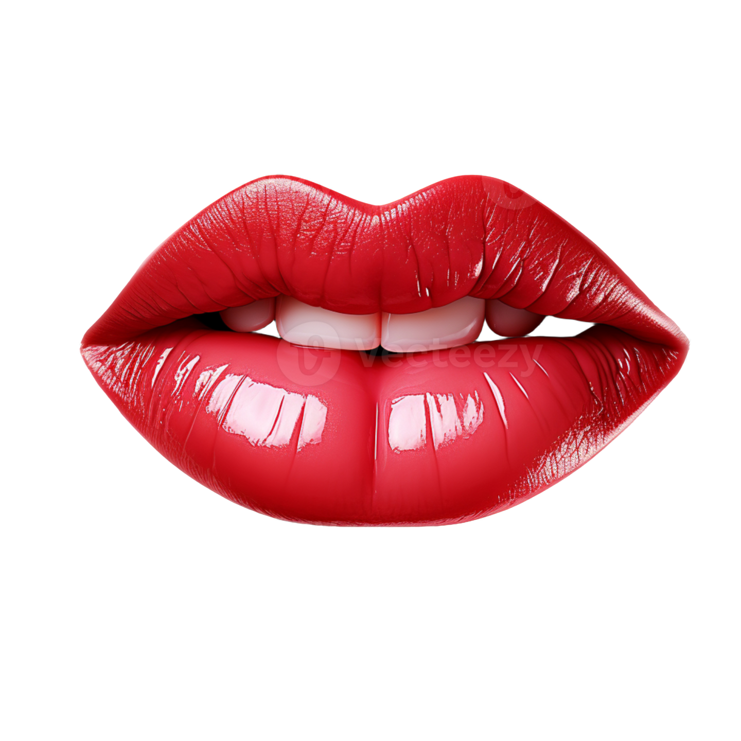 a woman's lips with red lipstick