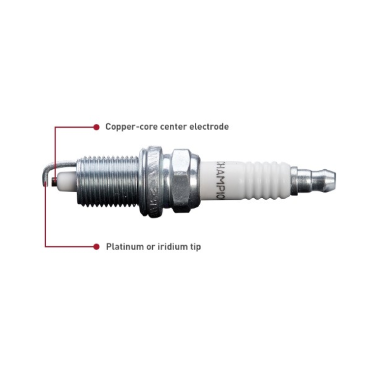 a diagram showing the parts of a spark spark