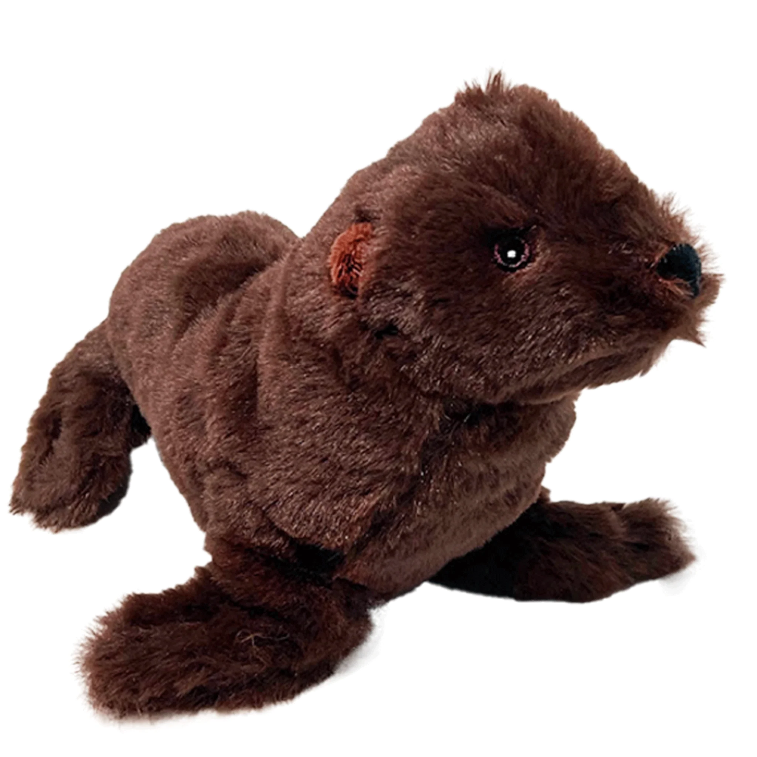 a stuffed animal sitting on top of a white surface