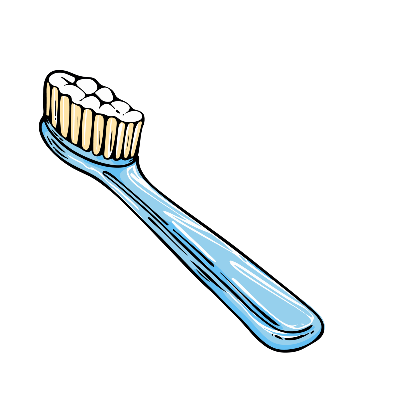 a toothbrush on a white background