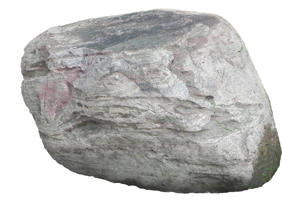 a large rock on a white background