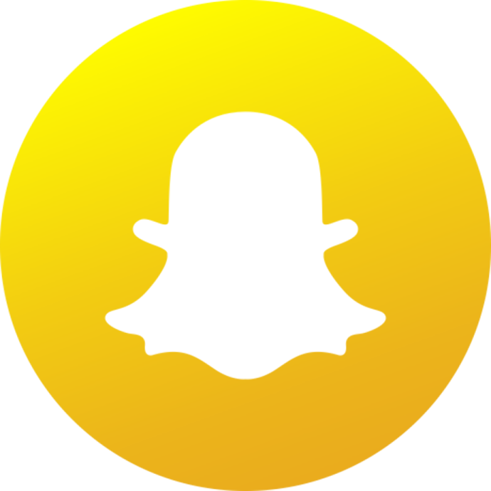 a yellow snap icon with a white background