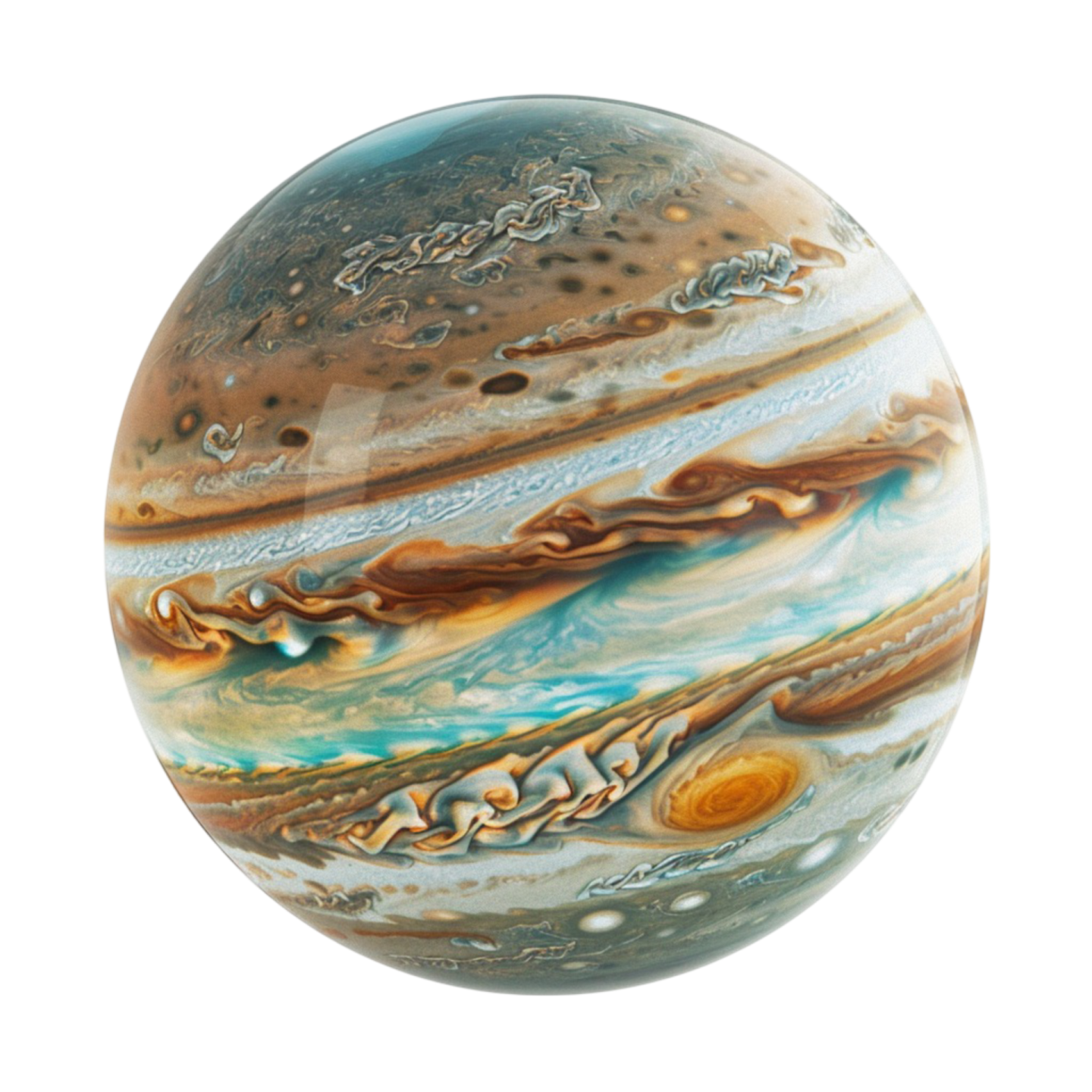an image of the planet jupiter in a white background