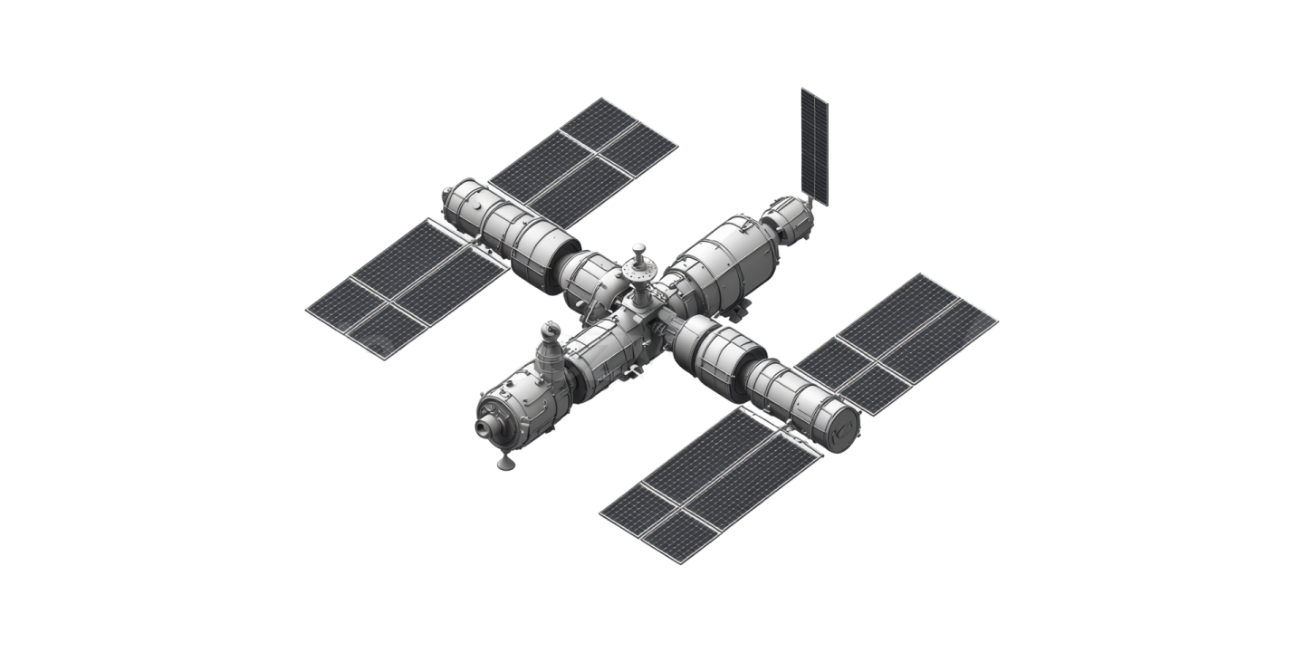 an artist's rendering of the space station