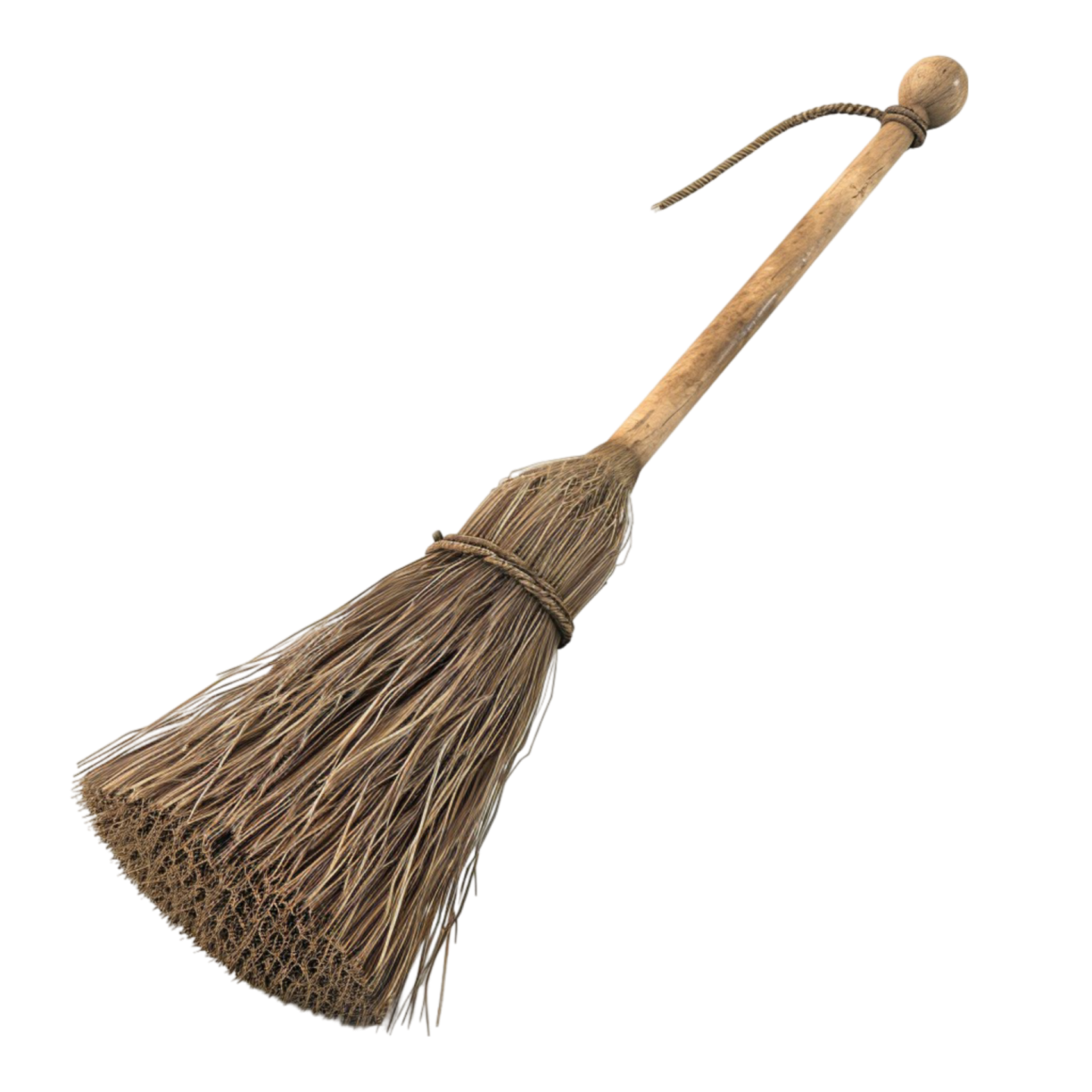 a broom on a white background