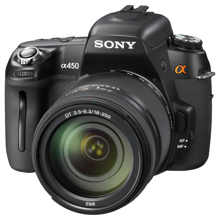 a camera with a lens attached to it