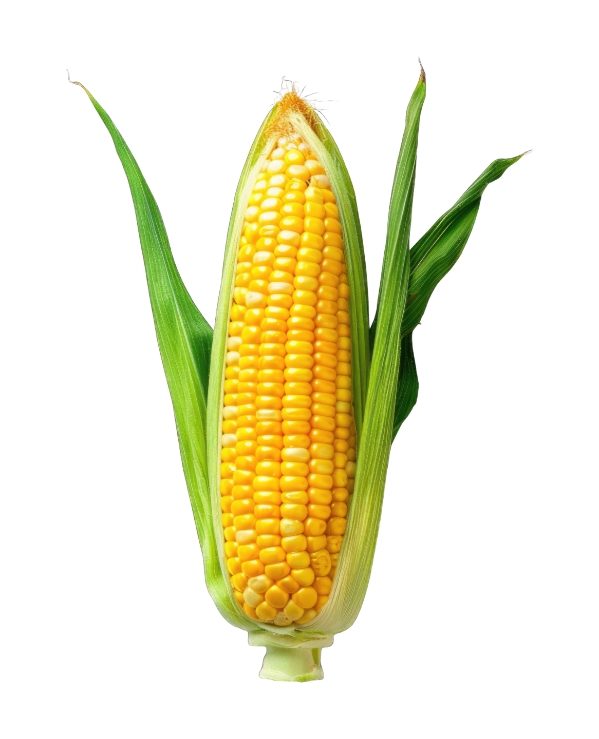 a corn on a white background