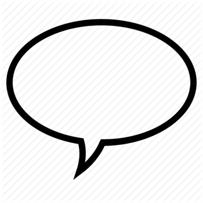 a speech bubble icon