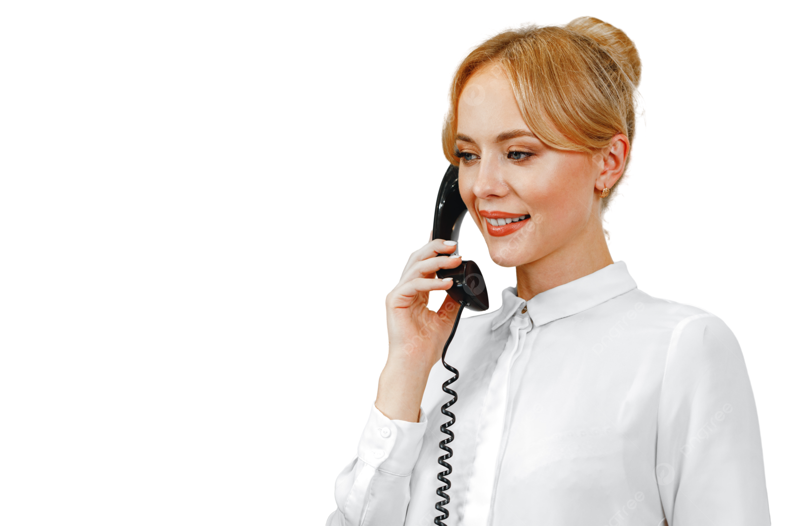 a woman talking on the phone
