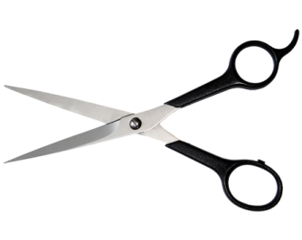 a pair of scissors on a white background
