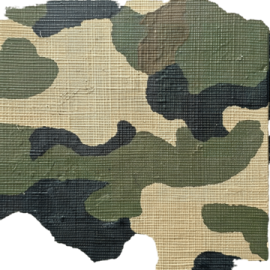 a piece of fabric with a camouflage pattern