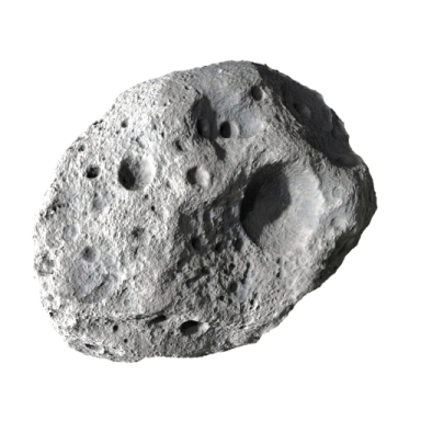 an asteroid on a white background