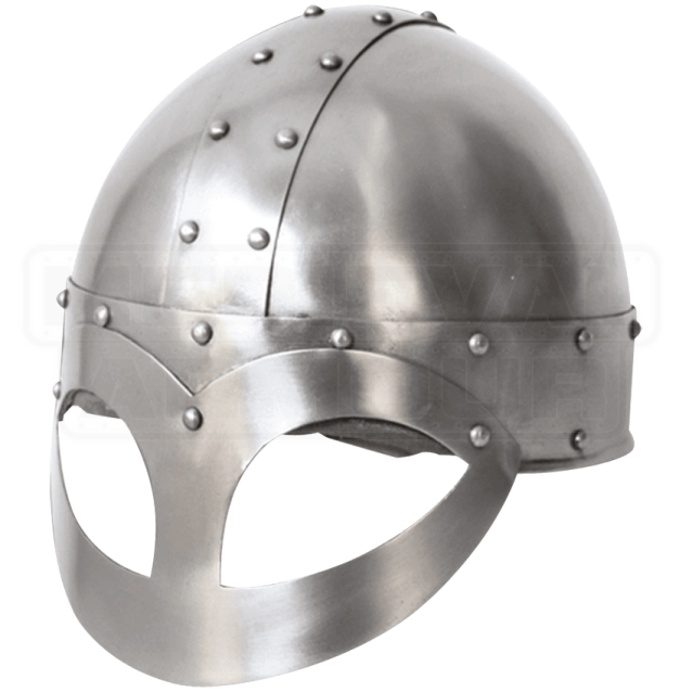 a medieval helmet on a white background