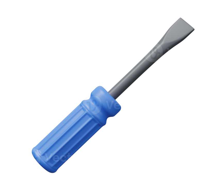 a blue plastic tip with a black tip