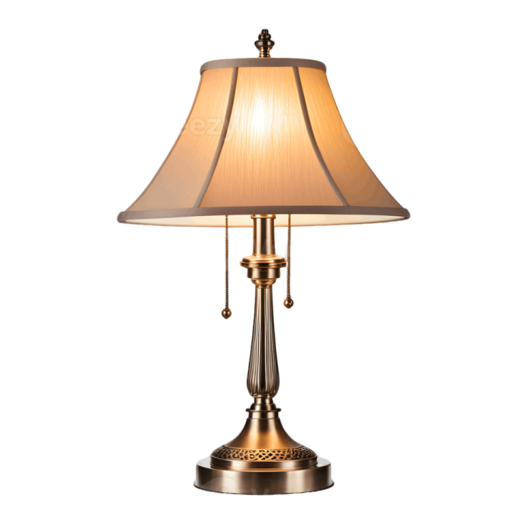 a table lamp on a white background