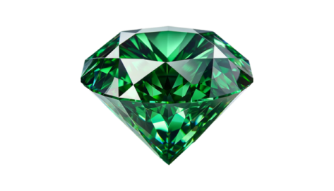a green diamond on white background