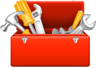 tools in a toolbox