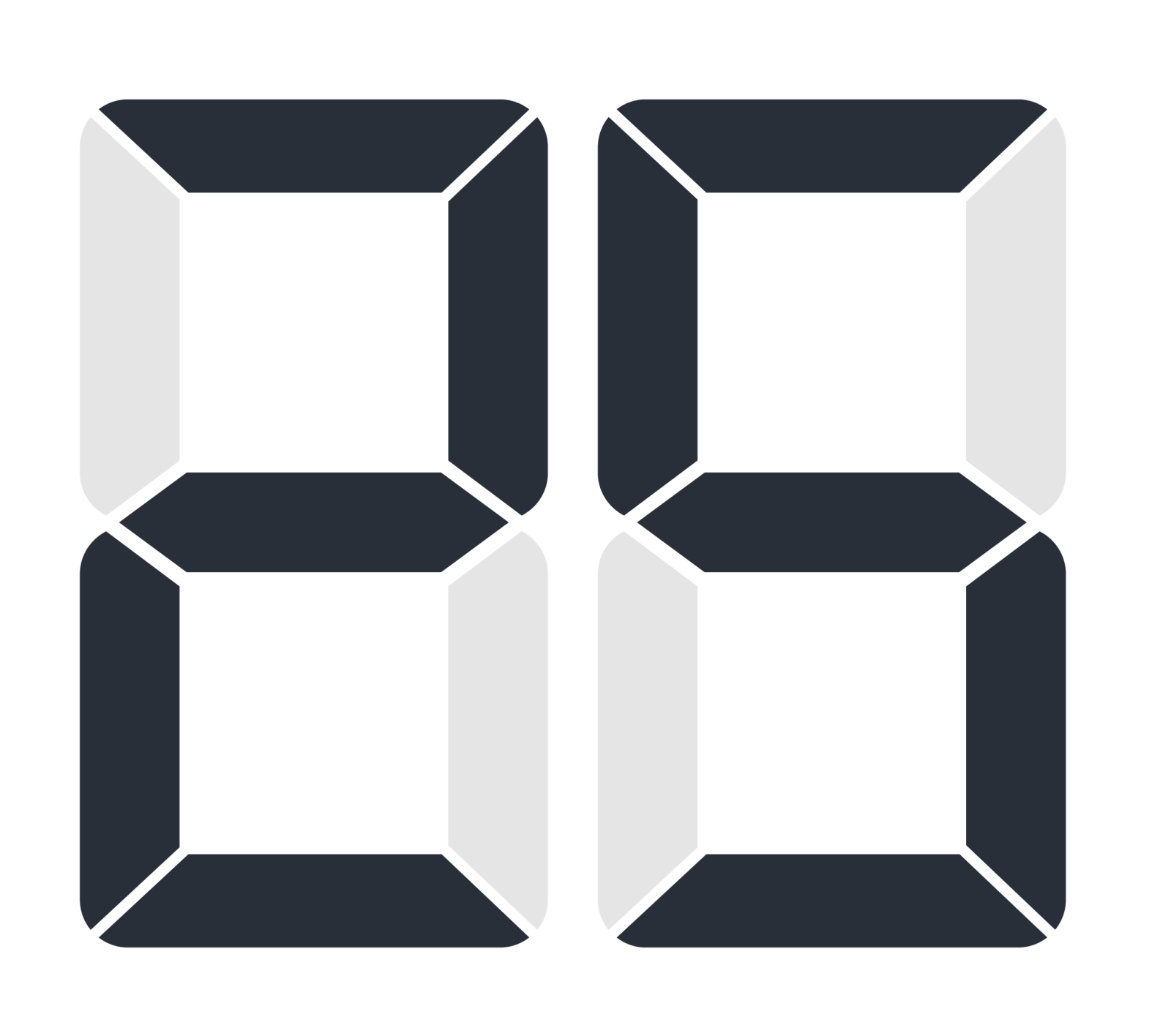 a black and white clock icon