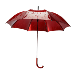 a red umbrella on a white background