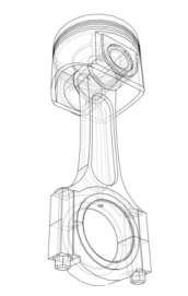 a drawing of the front view of a camera