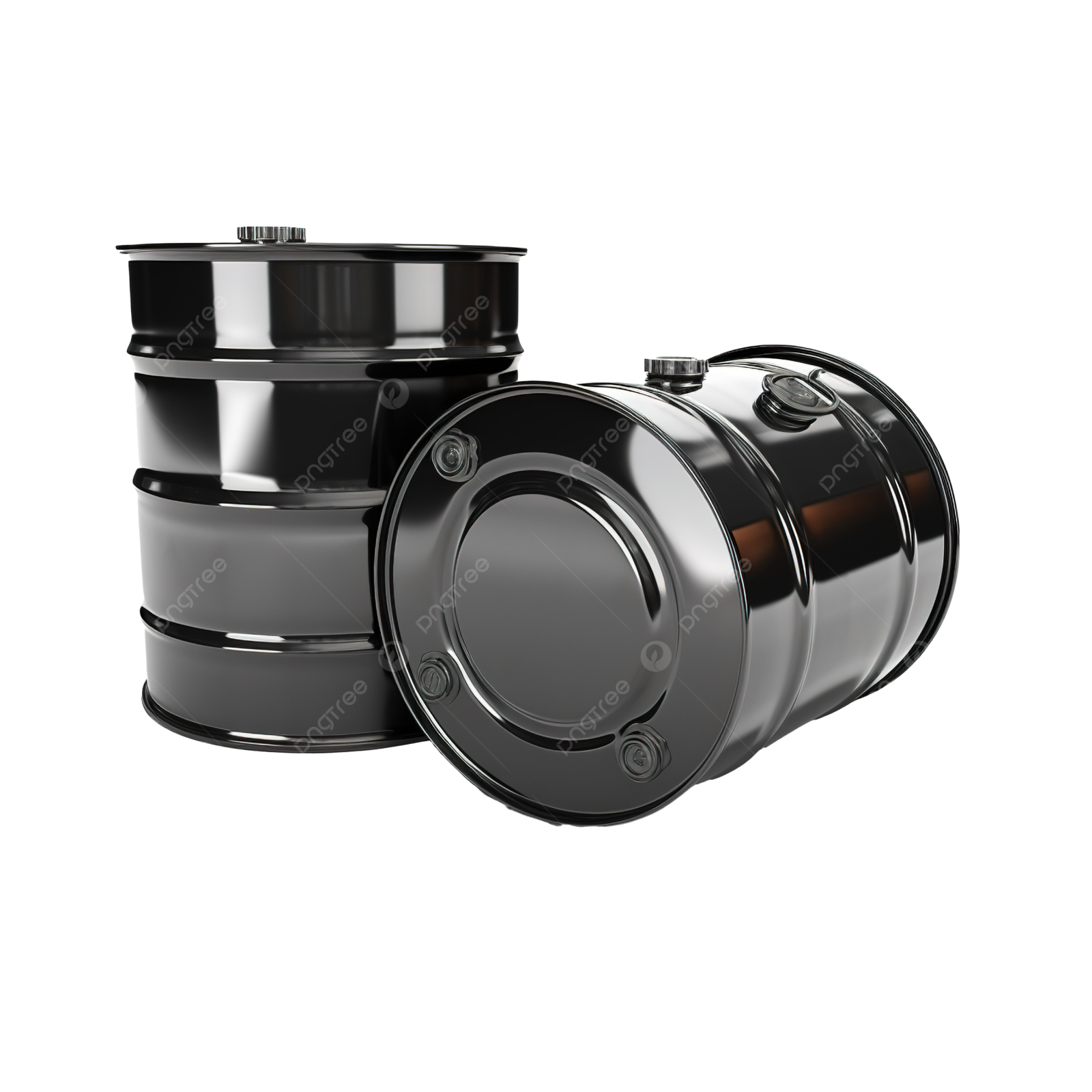 an image of a black plastic waste canister