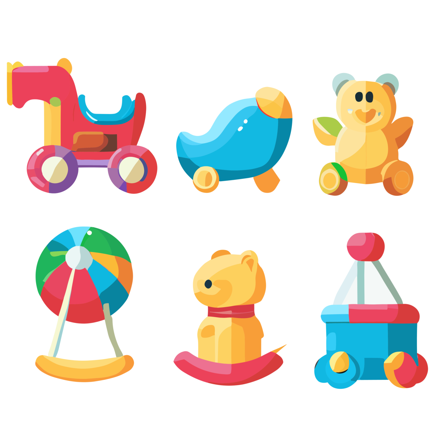 a set of toys for children