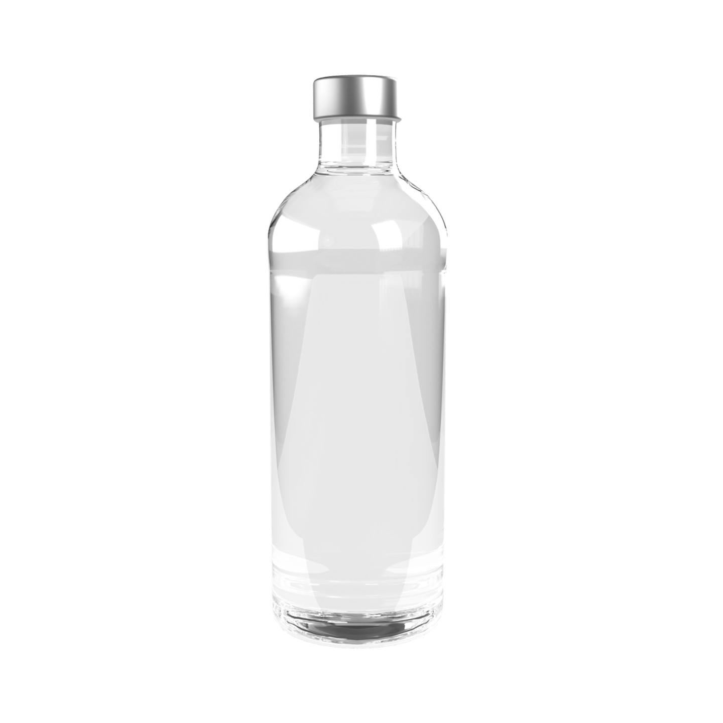 a bottle of water on a white background