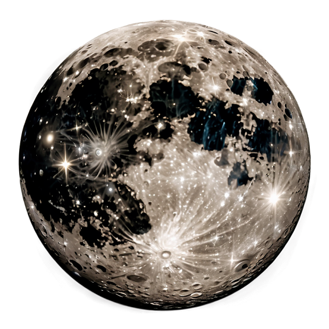 an image of the moon and stars
