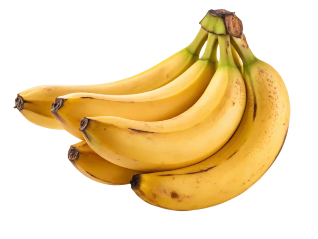 a bunch of bananas on a white background