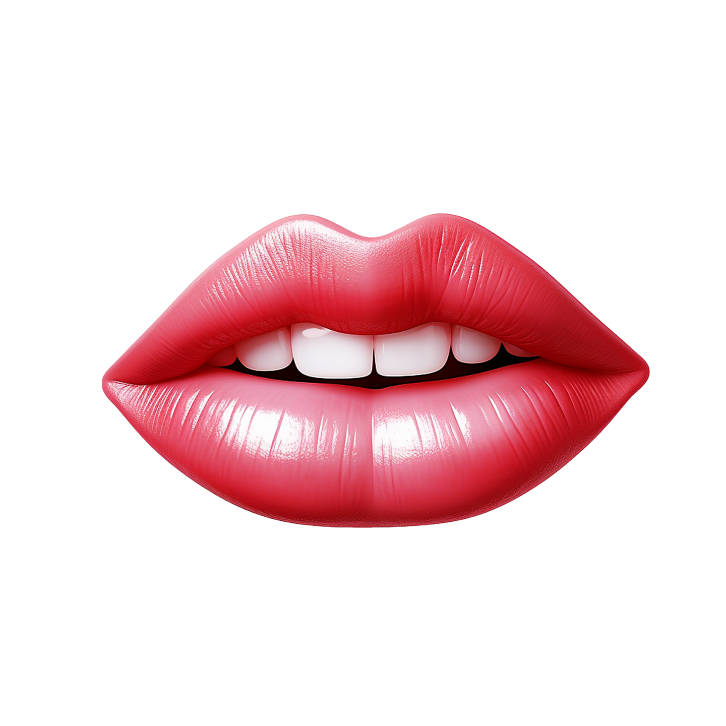 a woman's lips with red lipstick