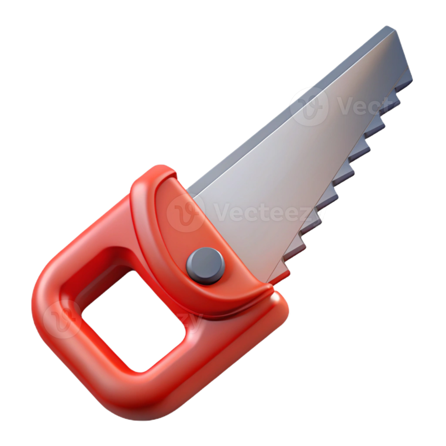 a red whistle with a metal key on it