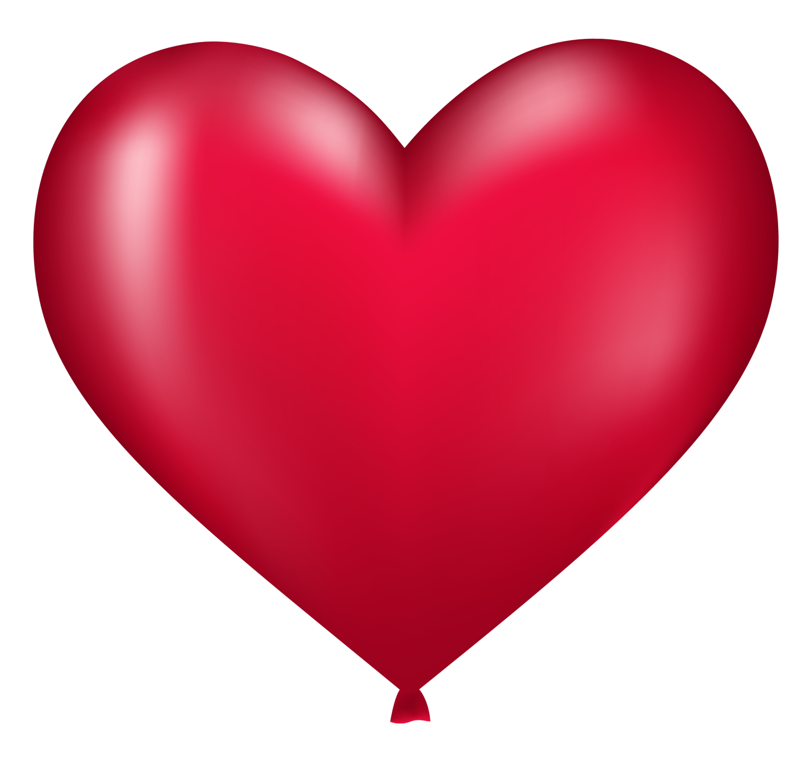 a red heart shaped balloon