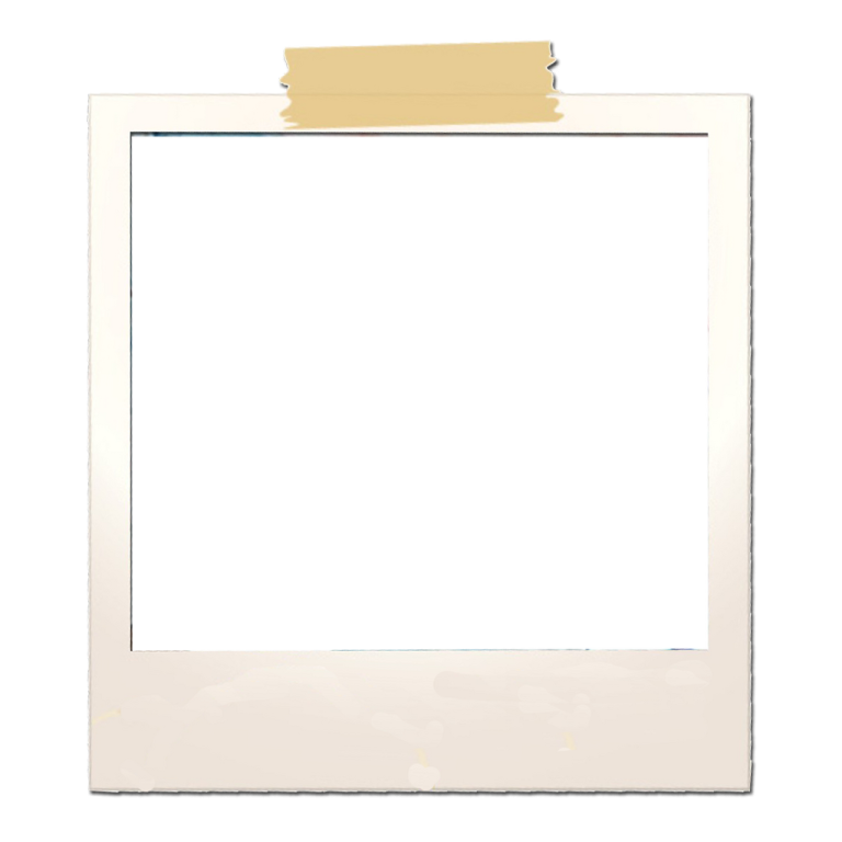 a white frame with a piece of paper attached to it