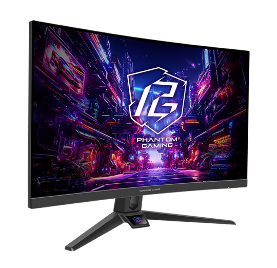 a computer monitor with the logo for phantom gaming