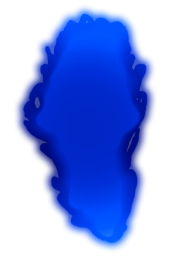 an image of a blue paint stain