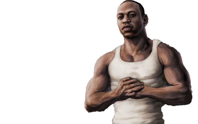 a drawing of a man in a tank top