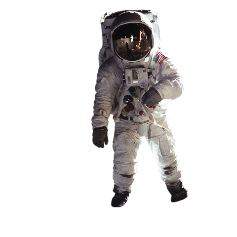 a man in an astronaut suit and helmet