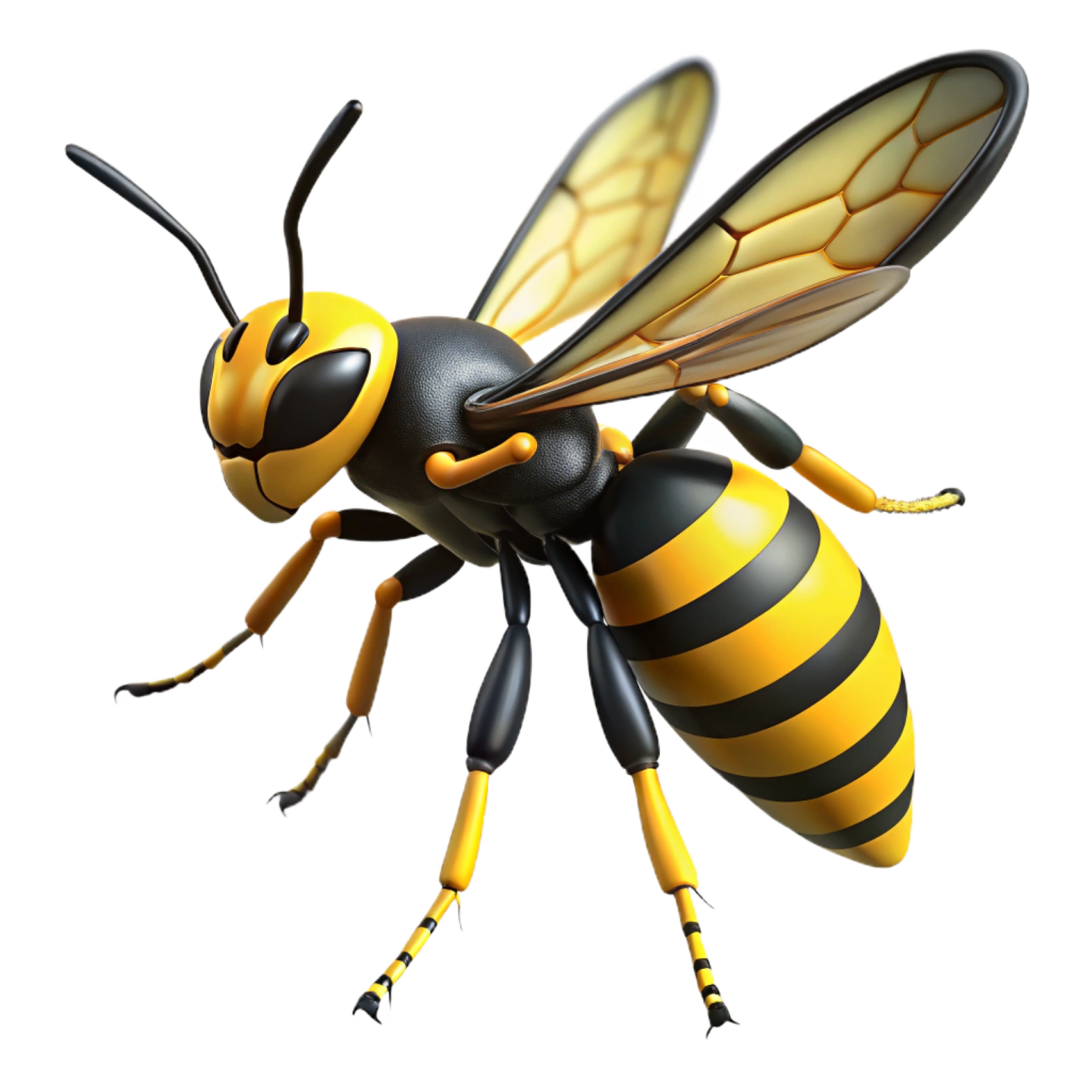a 3d rendering of a bee