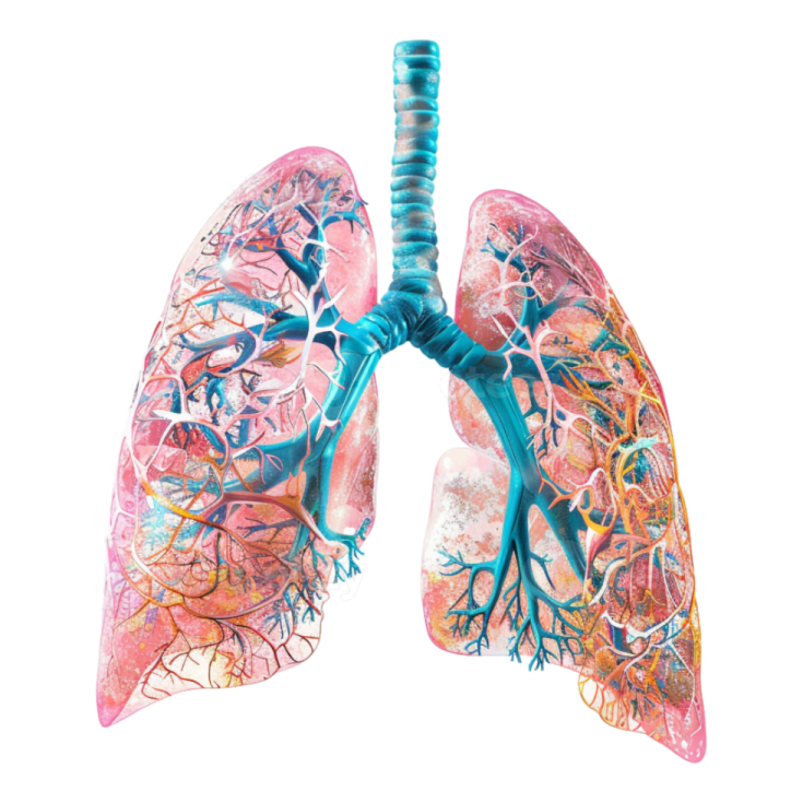a model of the lungs
