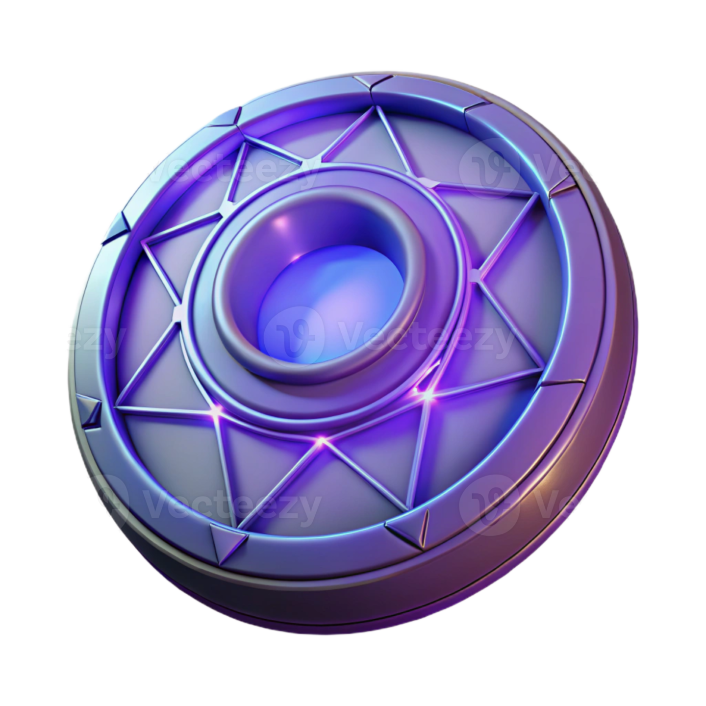 an image of a purple and blue circular object