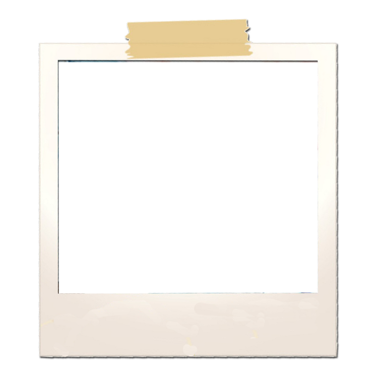 a white frame with a piece of paper attached to it
