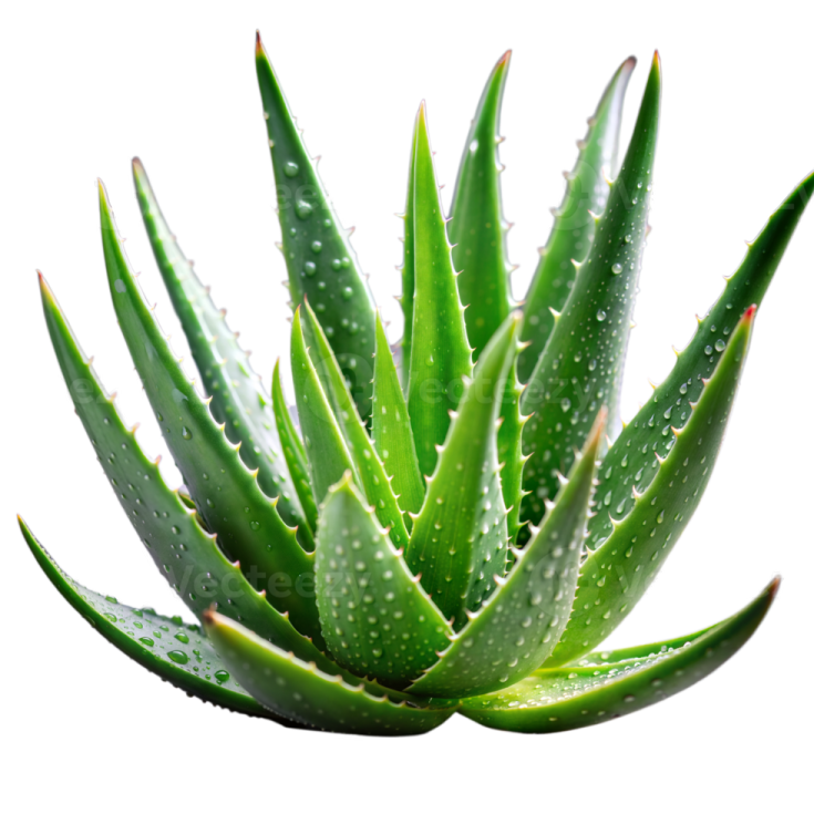 a green plant with water droplets on it