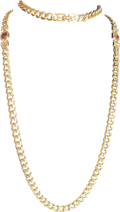 a gold and mother pearl necklace