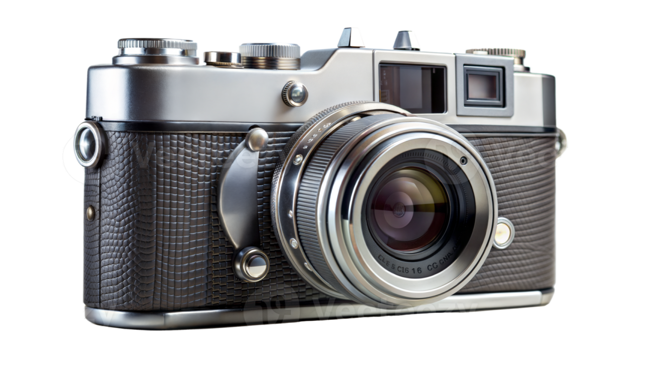 an old camera on a white background