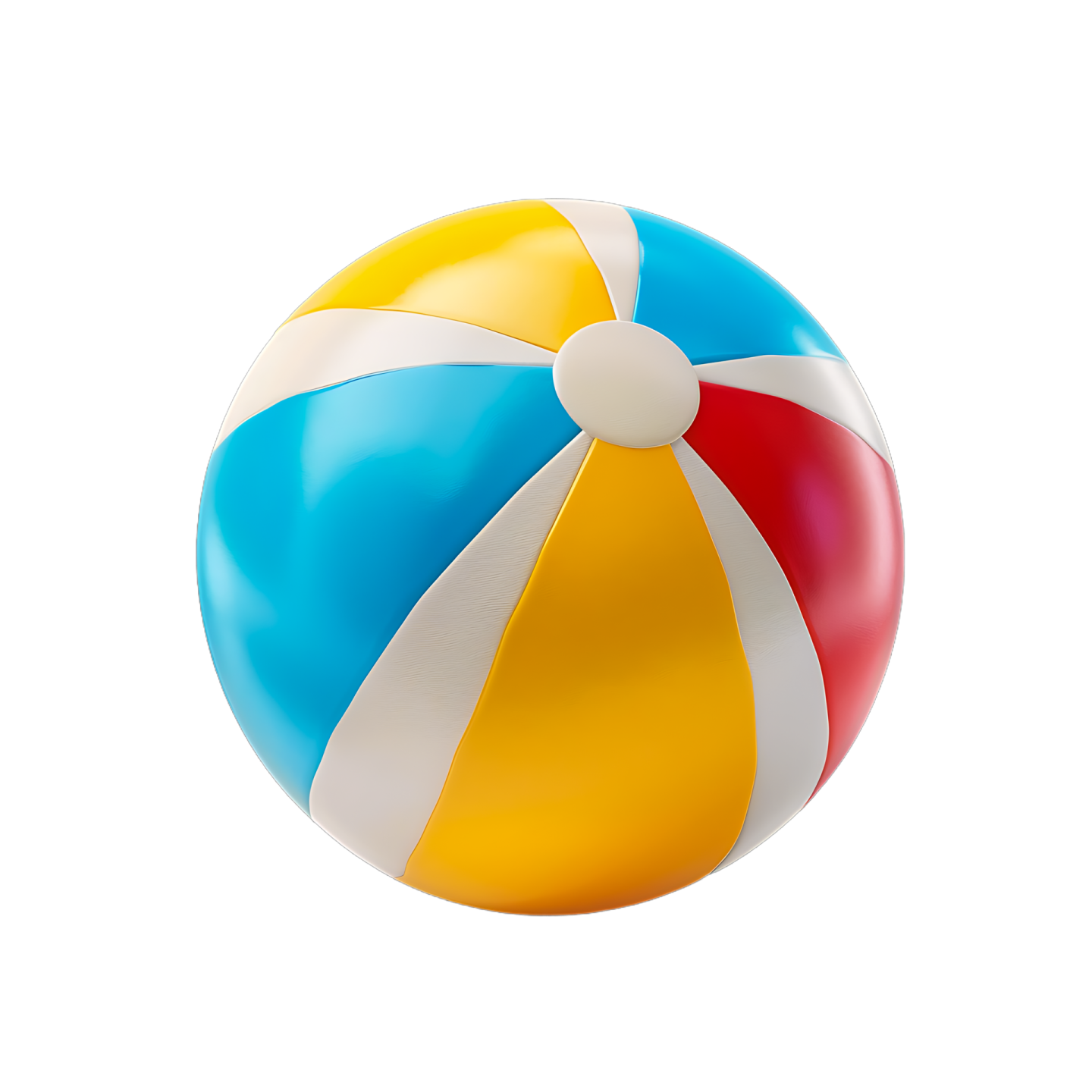 a beach ball on a white background