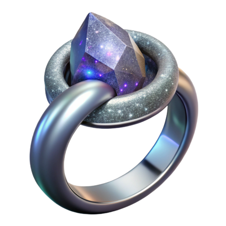 an image of a ring with a stone inside