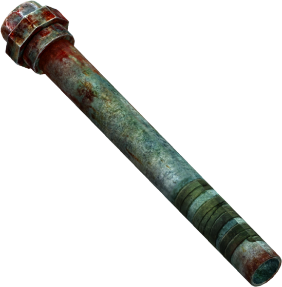 a metal pipe with rust on it