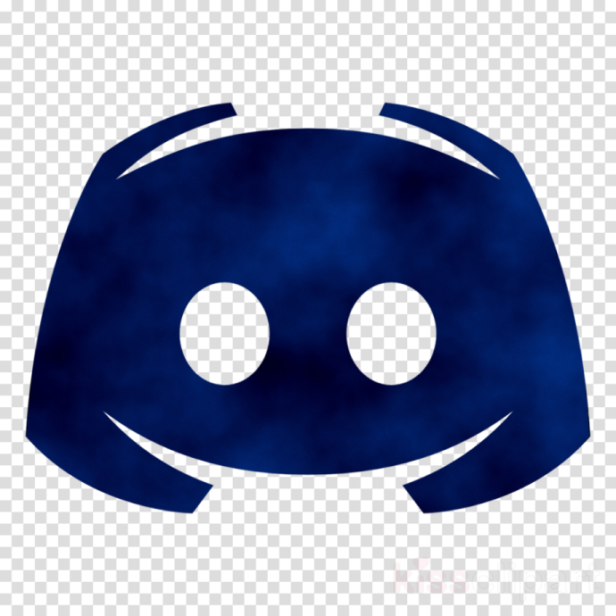 a blue mask on a transparent background